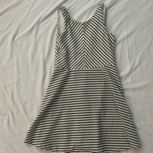 Zunie Girls' Stripe Skater Dress Size 8 Navy/White Stripes